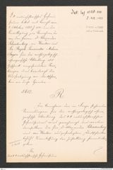 k.k. naturhistorisches Hofmuseum, Intendanzakten 1885-1896 (Hauer), Aktenzahl Z.432/1888, Seite 1